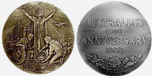 Australia's 150th Anniversary medal, 1938