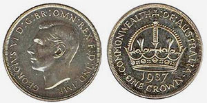 Australian crown, 1937