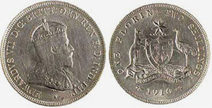 Australian florin, 1910