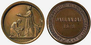 Ballarat Exhibition medal, 1878