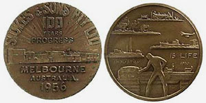 Centenary of Stokes mint medal, 1956
