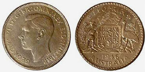 Debased metal coins, 1946