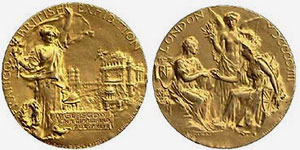 Franco-British Exhibition medal, 1908