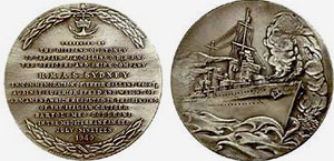 HMAS Sydney medal, 1940