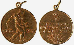 Jubilee of Australian Federation medal, 1951