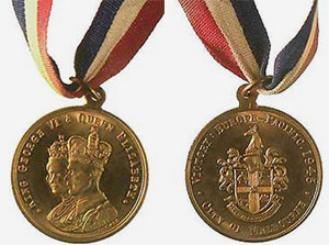 School's Peace medal, 1945