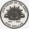 Commemorating Army Centenary - 1 dollar 2001