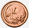 The one cent coin