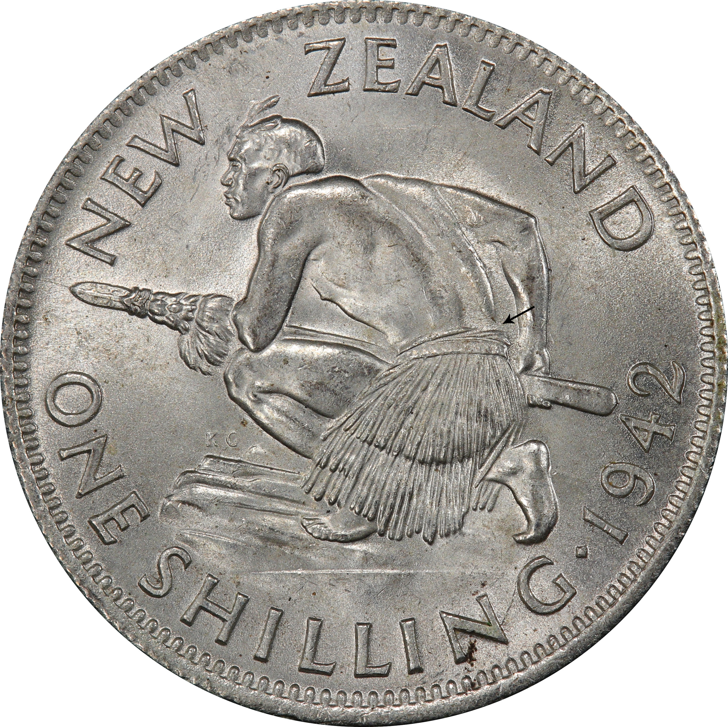Shilling 1942 - New Zealand coin