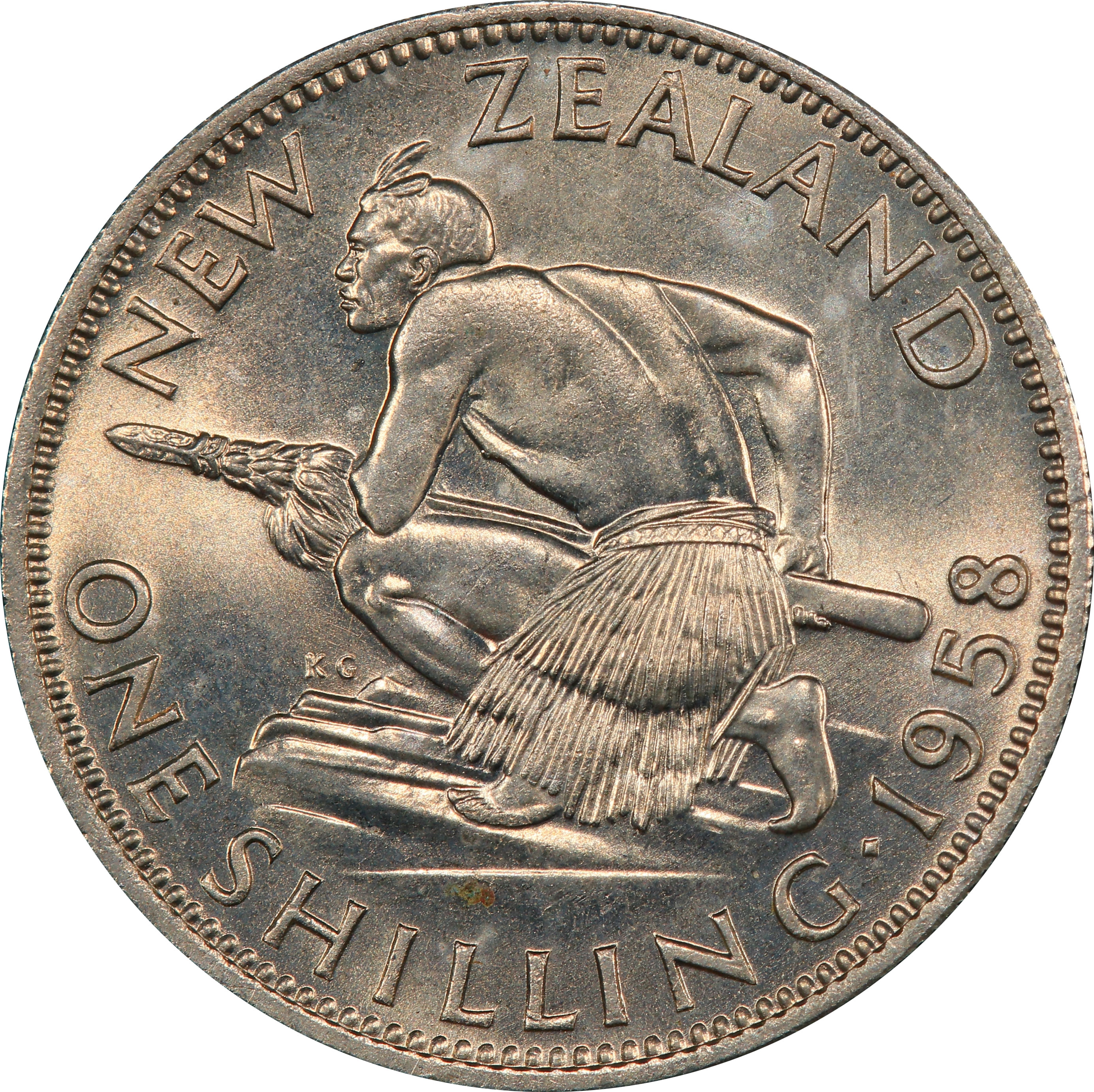 Shilling 1958 - New Zealand coin