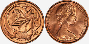 2 cents 1966 Australia