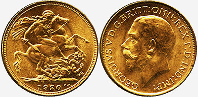 1920 Sydney Gold Sovereign