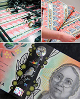  The new $20 banknotes in production, February 2019