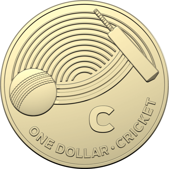 1 dollar 2019 - C - Cricket - The Great Aussie Coin Hunt