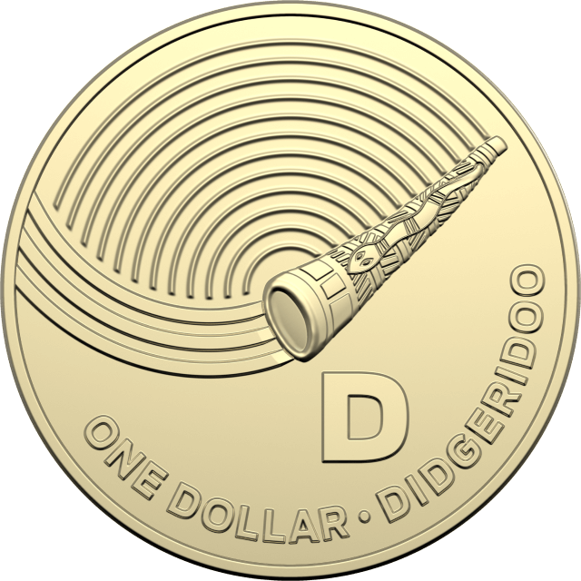 1 dollar 2019 - D - Didgeridoo - The Great Aussie Coin Hunt