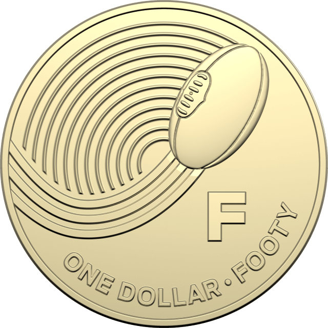 1 dollar 2019 - F - Footy - The Great Aussie Coin Hunt