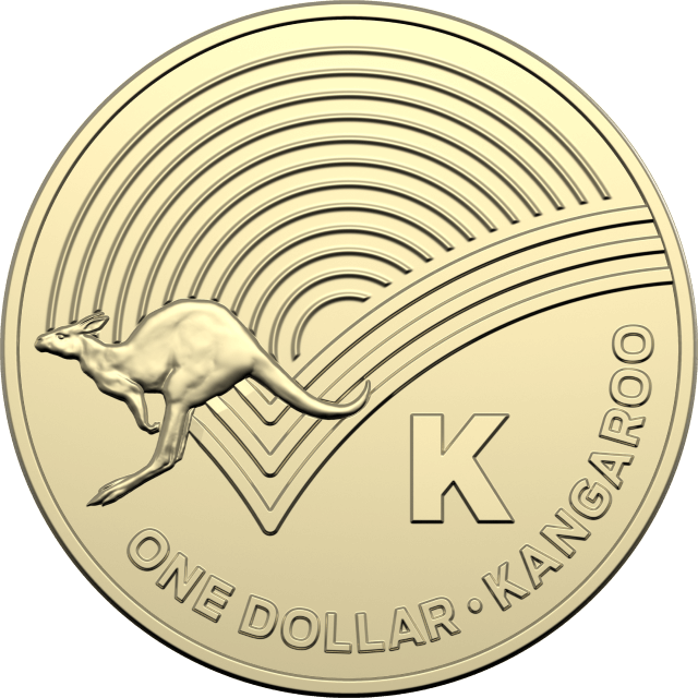 1 dollar 2019 - K - Kangaroo - The Great Aussie Coin Hunt