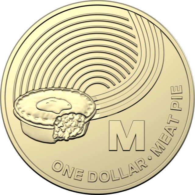 1 dollar 2019 - M - Meat Pie - The Great Aussie Coin Hunt