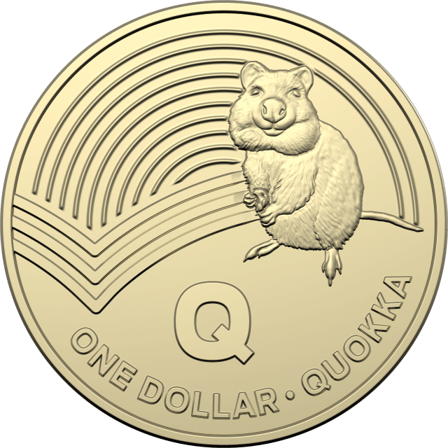 1 dollar 2019 - Q - Quokka - The Great Aussie Coin Hunt