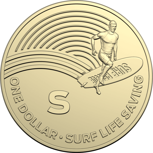 1 dollar 2019 - S - Surf Life Saving - The Great Aussie Coin Hunt