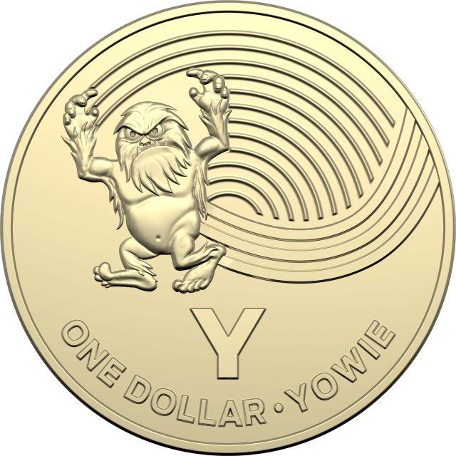 1 dollar 2019 - Y - Yowie - The Great Aussie Coin Hunt