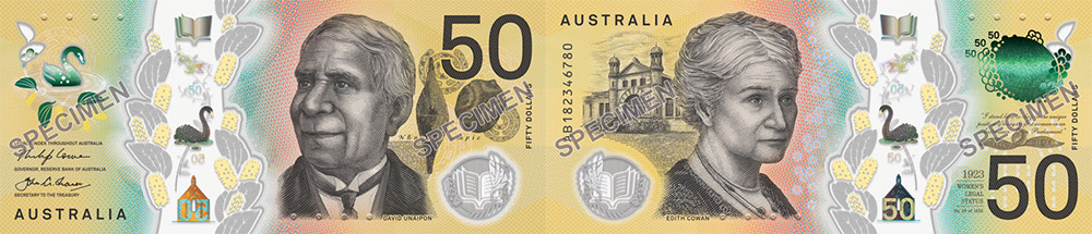 Fifty dollars 2018 to 2020 - Banknote of Australia