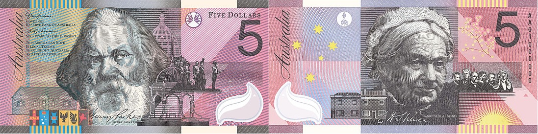 Five dollars 2001 - Banknote of Australia