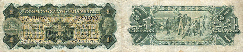 One pound 1923 to 1933 - Banknote of Australia