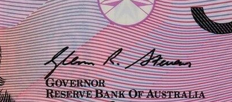 Stevens - Signature on Australian banknote