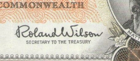 Wilson - Signature on Australian banknote