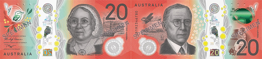 Twenty dollars 2019 and 2020 - Banknote of Australia