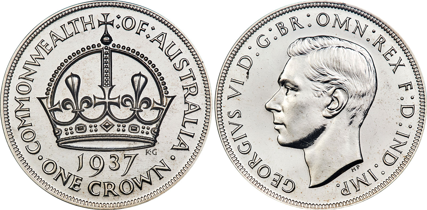 Crown 1937 - Australian coin