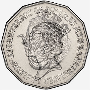 1991 - Elizabeth II - Die clash