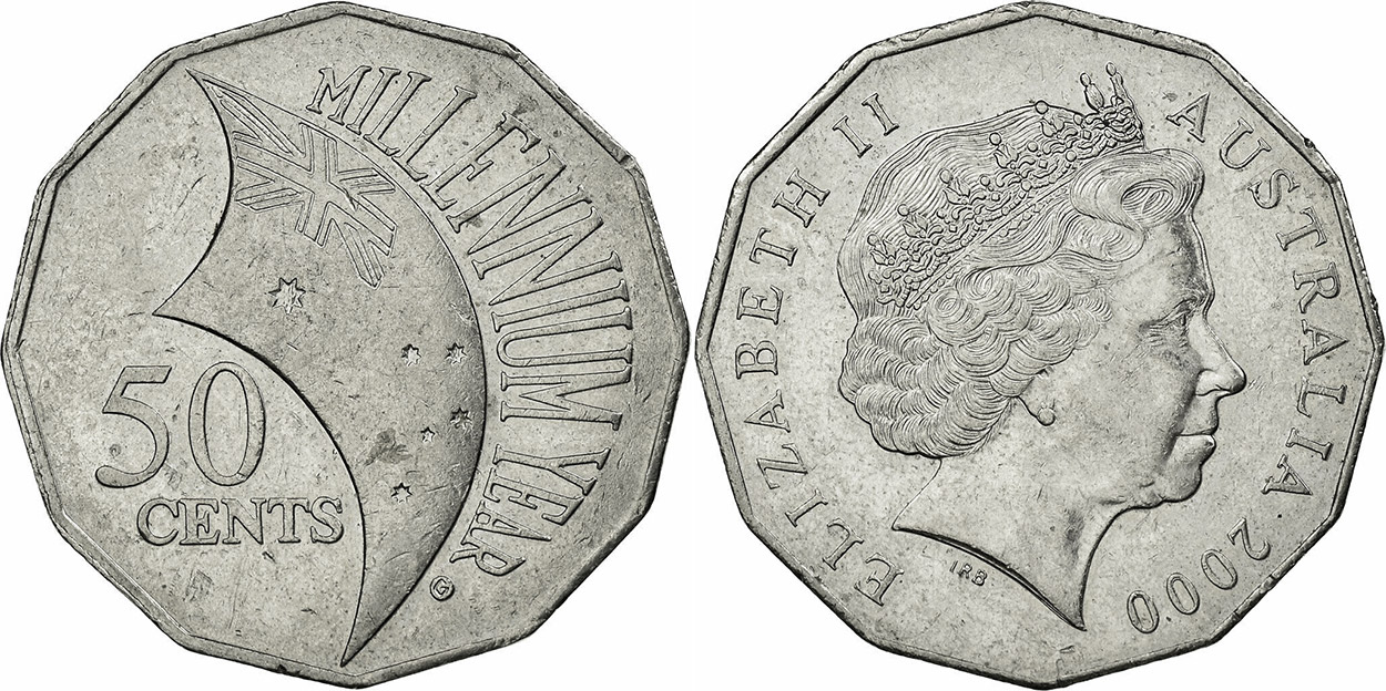 Coins And Australia Fifty Cent 2000 Australian Decimal Coins Price 