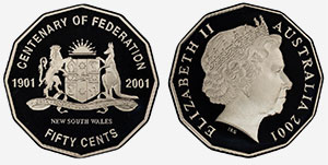 50 cents 2001 New South Wales