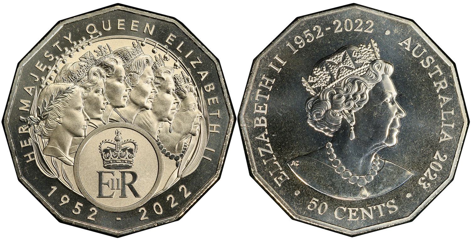 Coins and Australia Fifty cent 2023 Australian decimal coins price guide and values