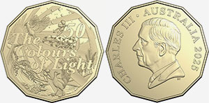 50 cents 2025 - Dorothea Mackellar - Colours of Light Australian coin
