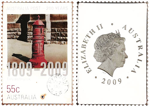 55 cents 2009 Early Post Box Australia