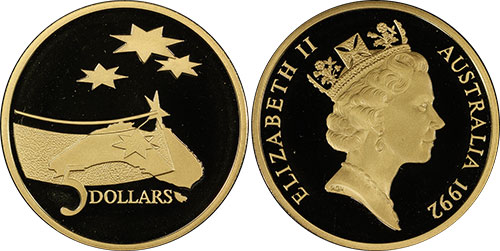 5 dollars 1992 Year of Space