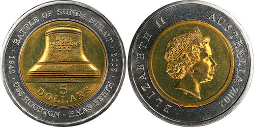 5 dollars 2002 Battle of Sunda Strait