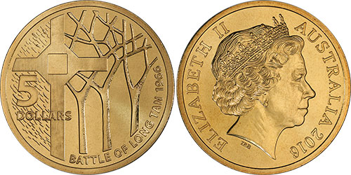 5 dollars 2016 Battle of Long Tan 1966 Australia
