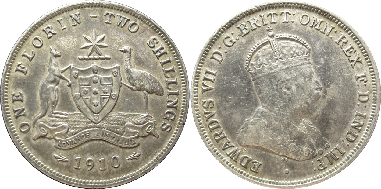 Florin 1910 - Australian coin