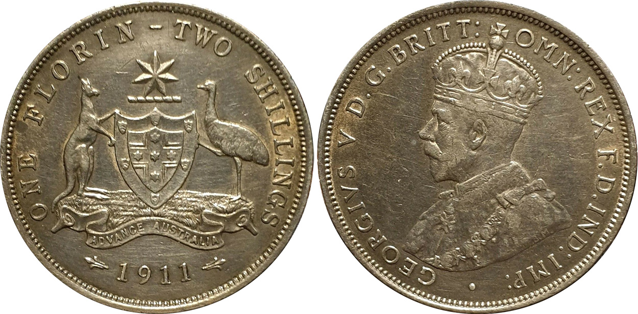 Florin 1911 - Australian coin