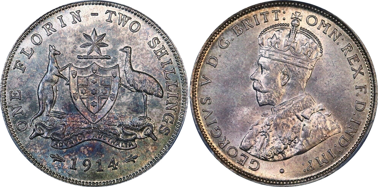 Florin 1914 - Australian coin