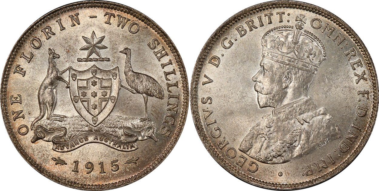 Florin 1915 - Australian coin