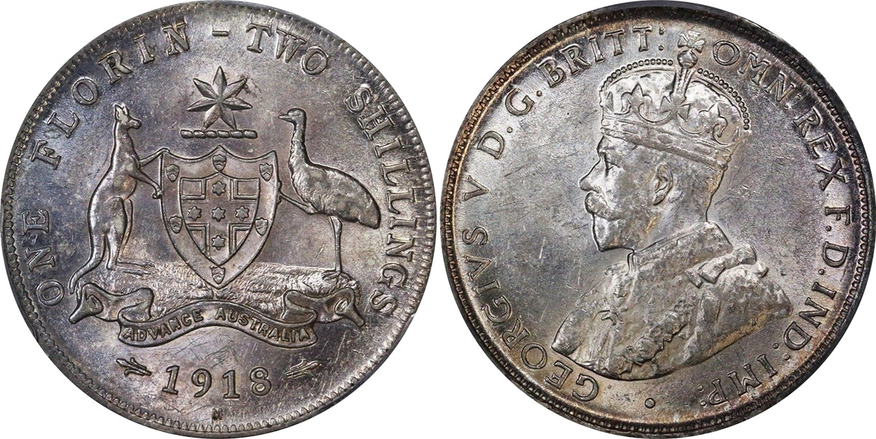 Florin 1922 - Australian coin