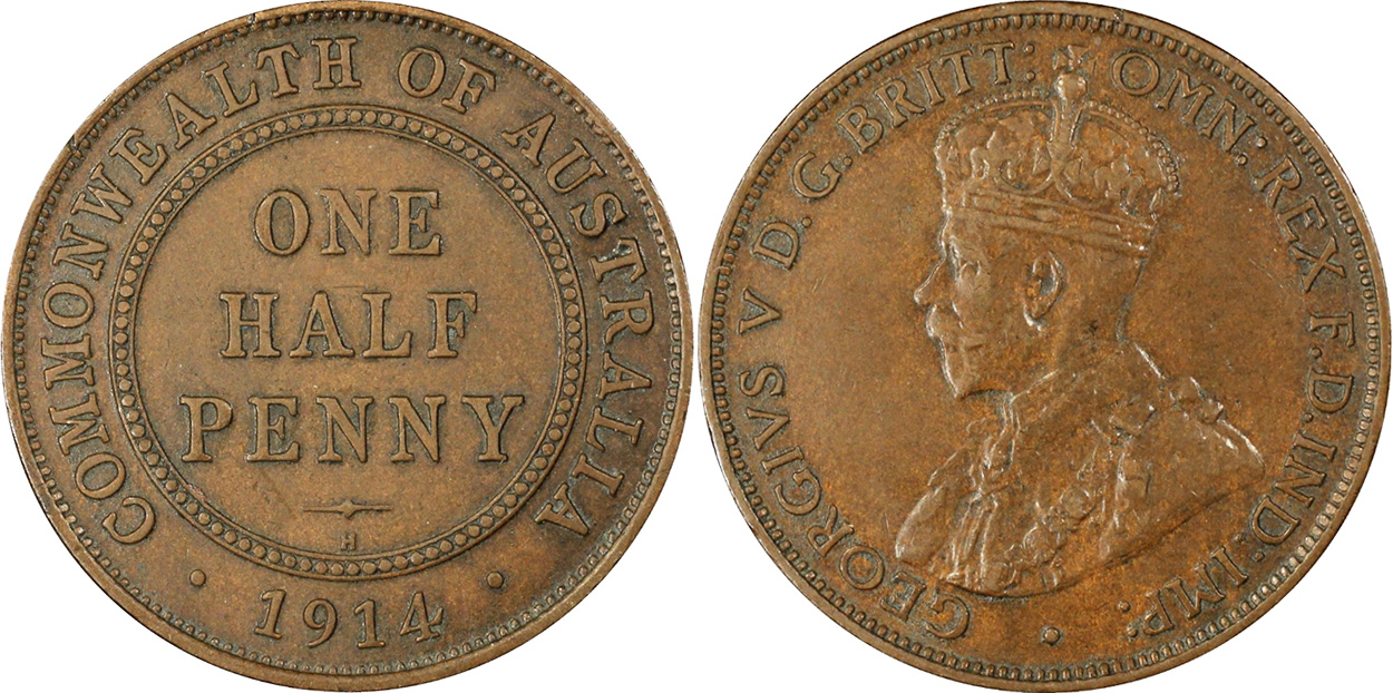 Half Penny 1914 - Australian coin