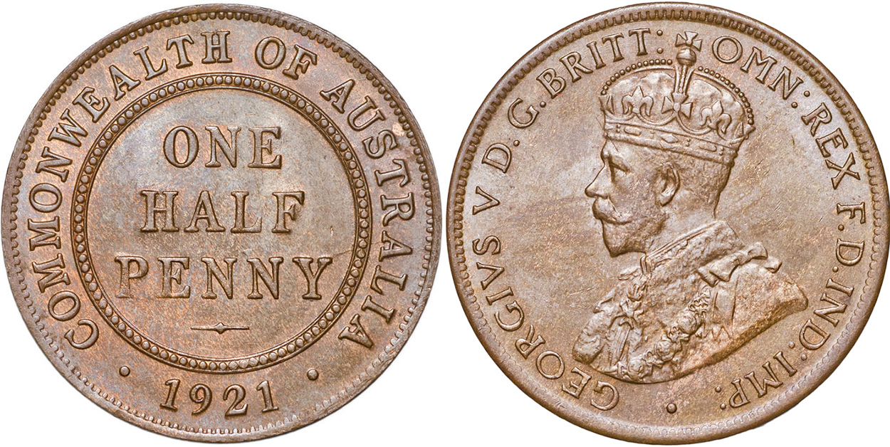 Half Penny 1922 - Australian coin