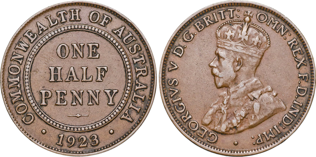 Coins And Australia Half Penny 1925 Australian Coins Price Guide 