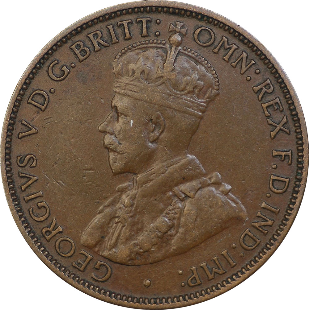 AU-50 - Half Penny - 1911 to 1936 - George V